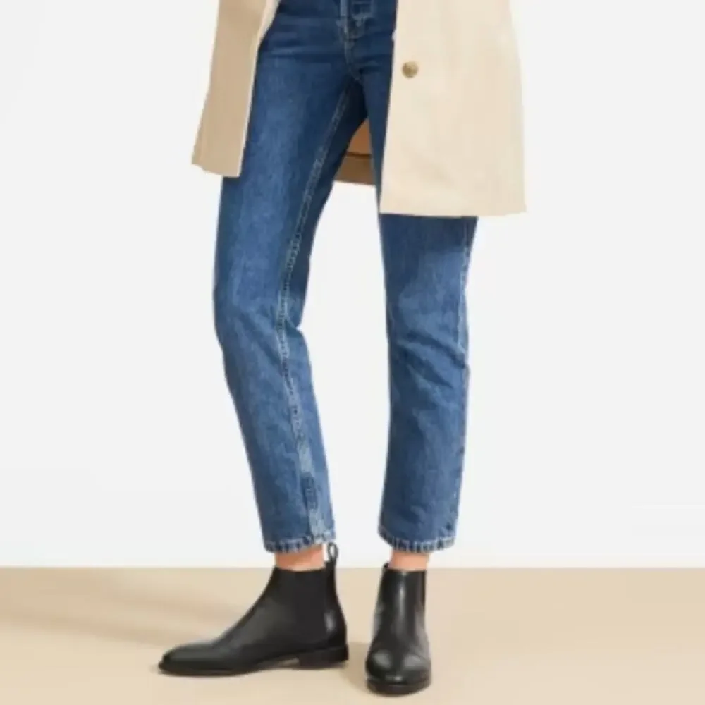 NEW Everlane The New Modern Chelsea Boot Black Italian Leather Ankle Bootie 6